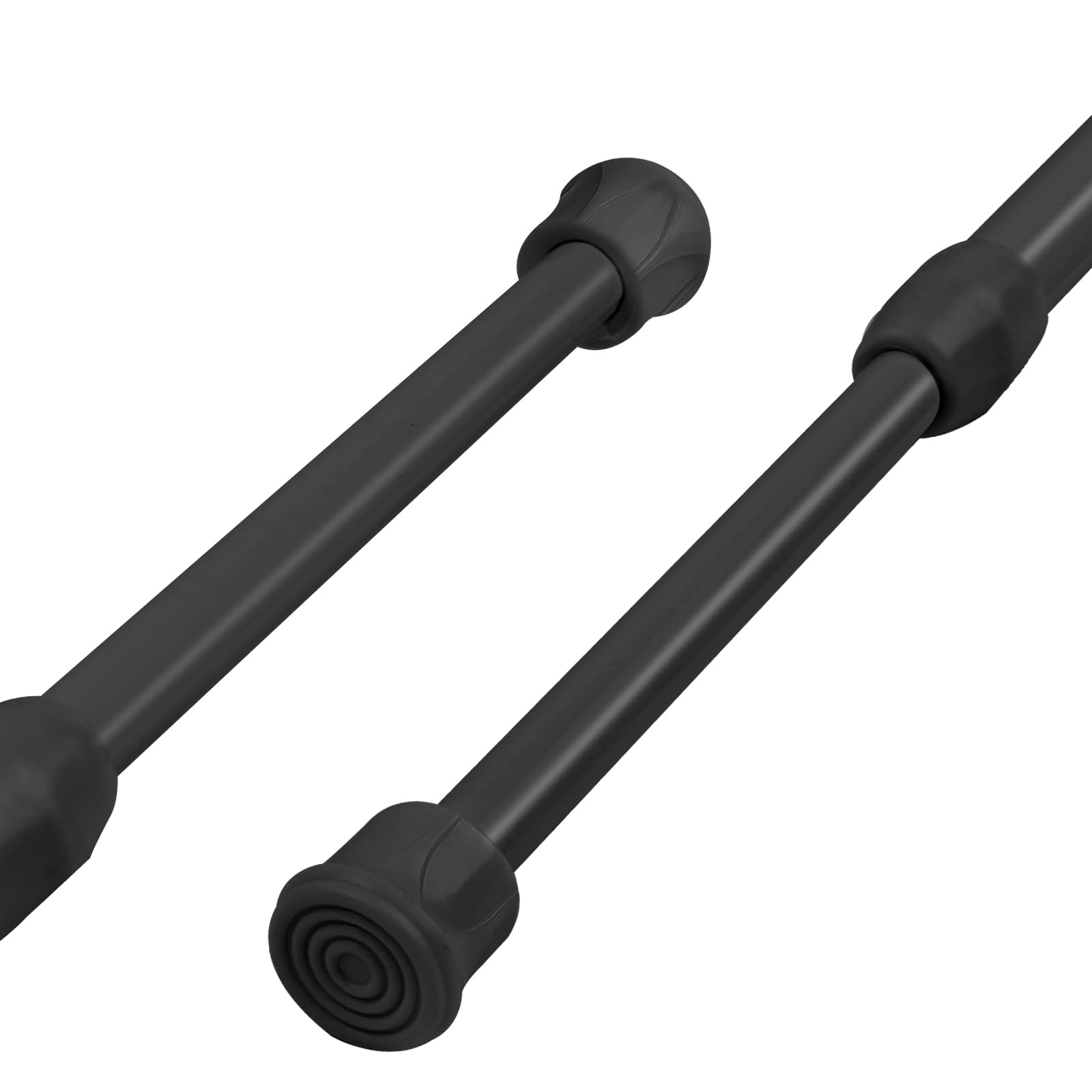 HOTUT 2 Pezzi Bastone per Tenda Estensibile, Bastone per Tenda da Doccia per Bagno 30-50cm, Metallo, Fissaggio Senza Trapano né Viti, Astine a Pressione, Utilizzato Come Asta per Tende/Diy Ripiano