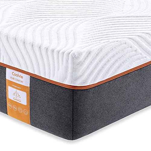 Coolvie Full Mattress, 10 Inch Memory Foam And Innerspring Hybrid Mattress In A Box, Individually Pocket Spring With Multi Layer Comfy Cool Memory Foam, Certipur-Us Certified, No-Risk 100 Night Trial #TOP14