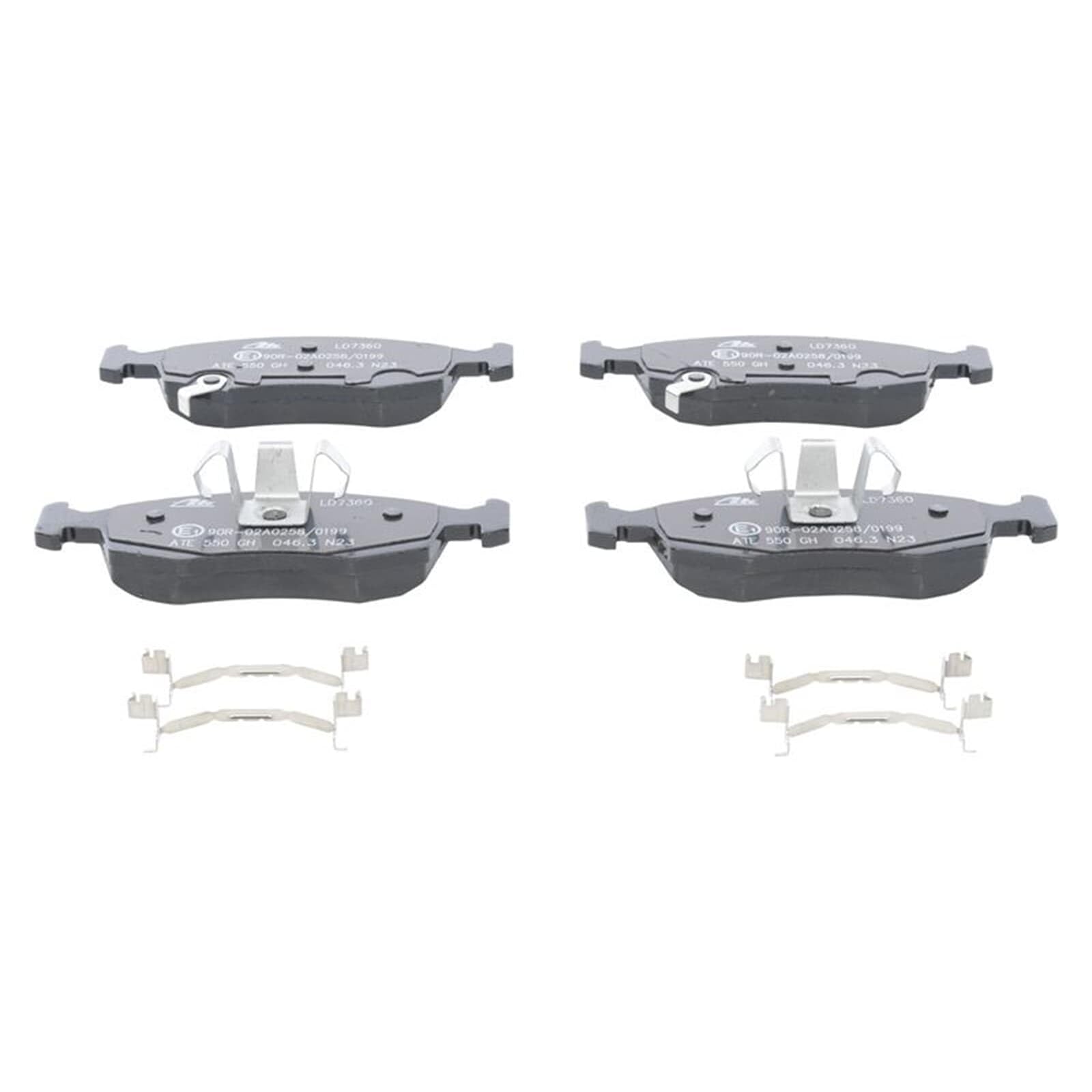 Pastillas De Freno Juego De 4 ATE 13.0470-7294.2 Al Mejor Precio Pastillas Freno Audi A3 Sportback TDI
