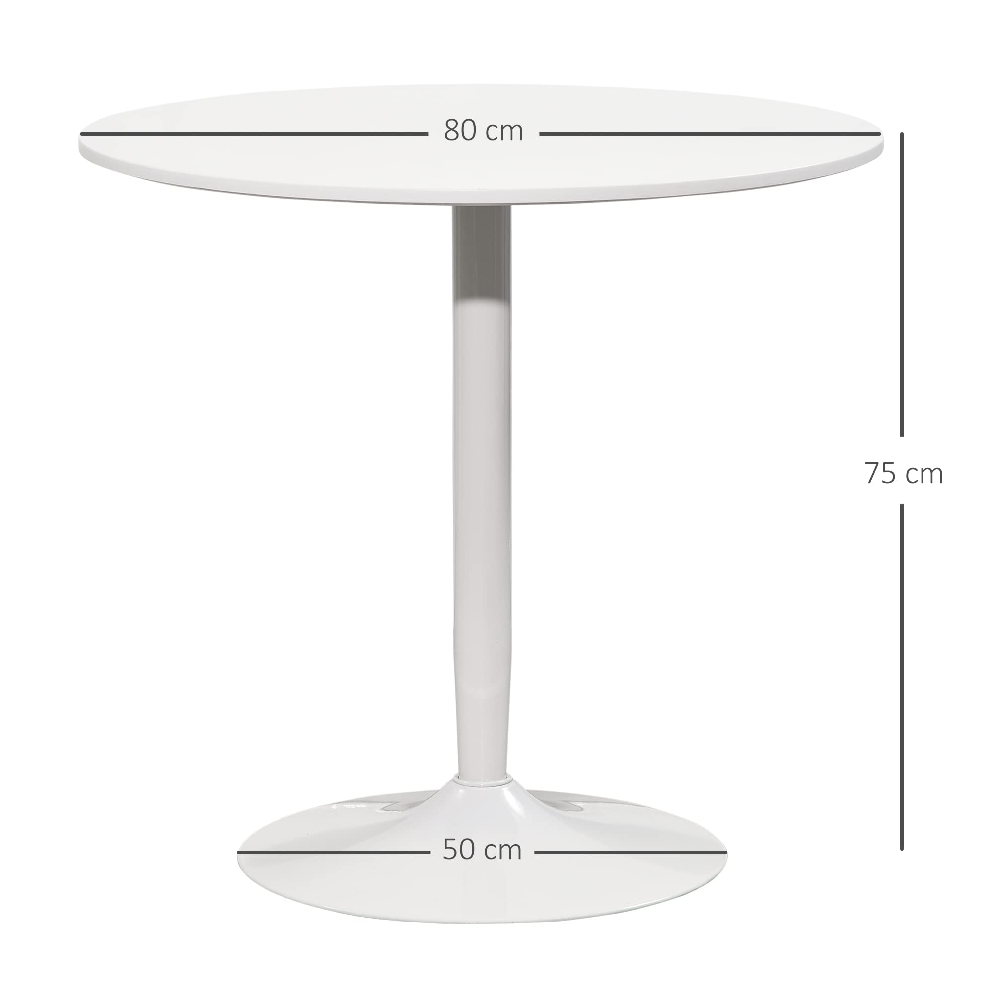 HOMCOM Esstisch 70 X 70 Cm Rund Küchentisch Für 4 Produktbild-Vorschau 6