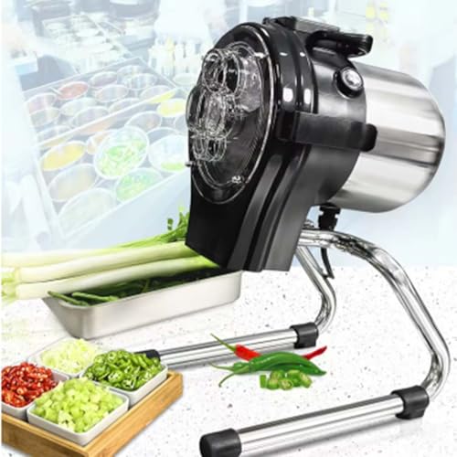 Kommerzieller Paprikazerkleinerer, Elektrischer Frühlingszwiebelschneider Mit Edelstahlklinge, 1–5 Mm Gemüseschneidemaschine Für Gehackte Frühlingszwiebeln/Lauch/Koriander/Knoblauch Kommerzieller Paprikazerkleinerer, Elektrischer Frühlingszwiebelschneider Mit Edelstahlklinge, 1–5 Mm Gemüseschneidemaschine Für Gehackte Frühlingszwiebeln/Lauch/Koriander/Knoblauch