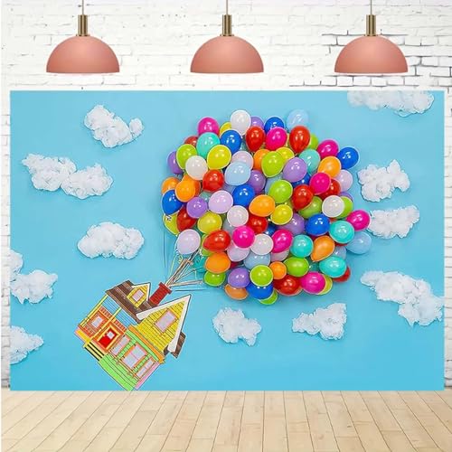 Fondo de fiesta con globos de 2.1x1.5 m de vinilo miniatura 5