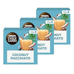 Nescafé Dolce Gusto capsules Coconut Macchiato Vegan – 36 koffiecups – geschikt voor 36 koppen koffie – Dolce Gusto cups