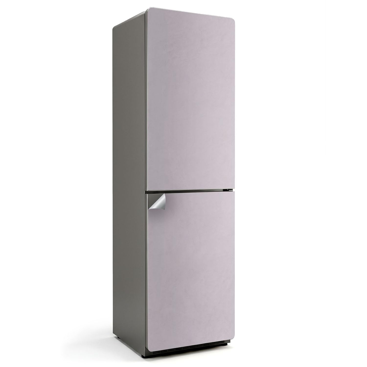 Sticker pour frigo 60x205 cm violet pastel pour harmoniser une cuisine moderne et lumineuse