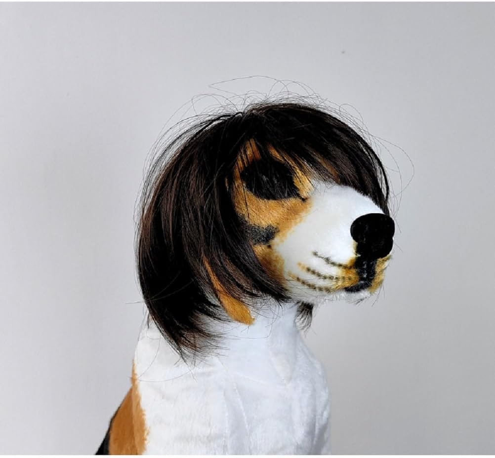 Peluca Negra para Perro Disfraz Halloween