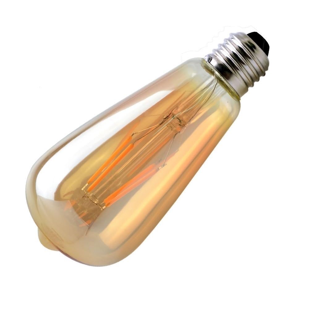 Oświetlenie wewnętrzne AC110V E27 ściemniane żarówki LED z lampą COB Żarówka LED Edison 4/6/8W 60 W E27 ze szklaną kulką retro ST64
