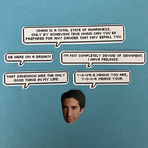 Ross Geller Friends Quotes Sticker Set Ross Geller Friends Quotes Sticker Set