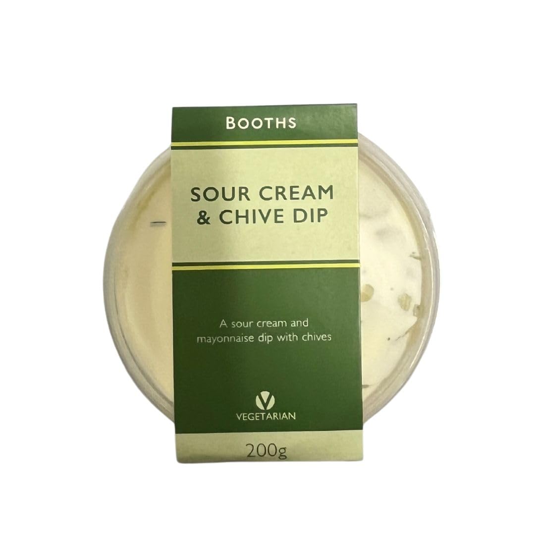 Booths Premium Sour Cream and Chive Dip, 200g
