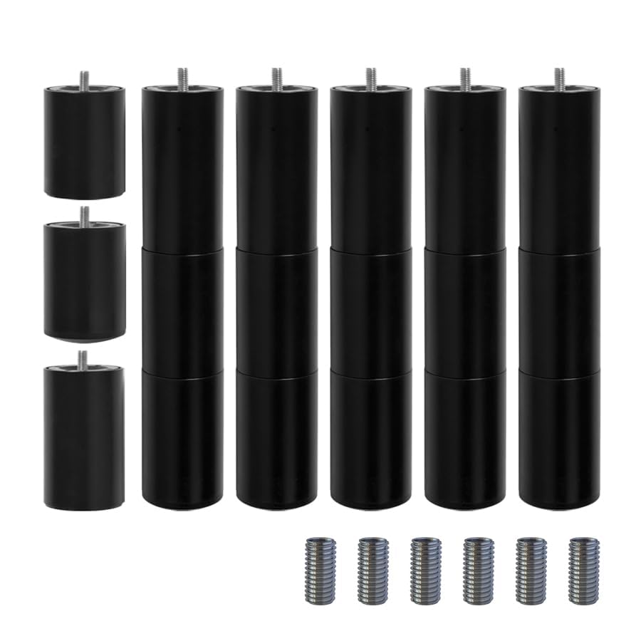 Adjustable Bed Legs Replacement for Base Frame - Set of 6