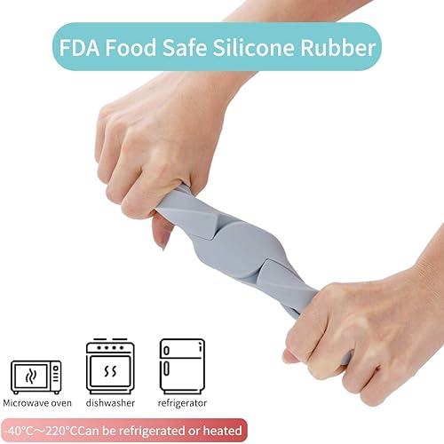 Miniatura 5 de Paquete de 3 salvamanteles plegables de silicona resistentes al calor, salvamanteles plegables para ollas y sartenes calientes, antideslizantes,