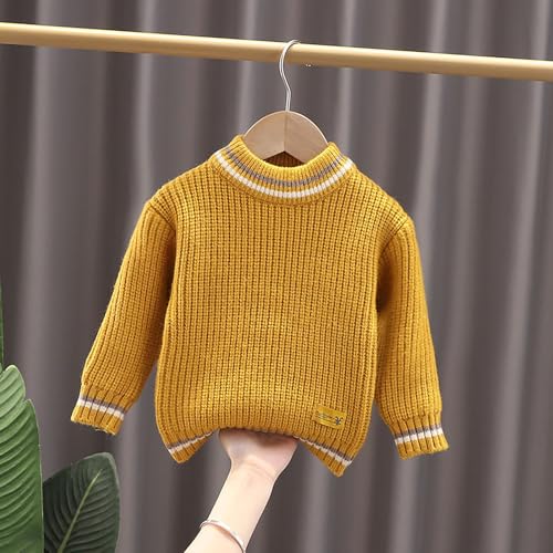 sfdgfhyf Girls' Cable Knit Sweater Blouse Toddler Baby Crewneck Pullover Sweater Kids Solid Sweatshirt Top Fall2