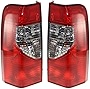 Evan-Fischer Tail Light Assembly Compatible with 2000-2001 Nissan Xterra Set of 2 Passenger and Driver Side