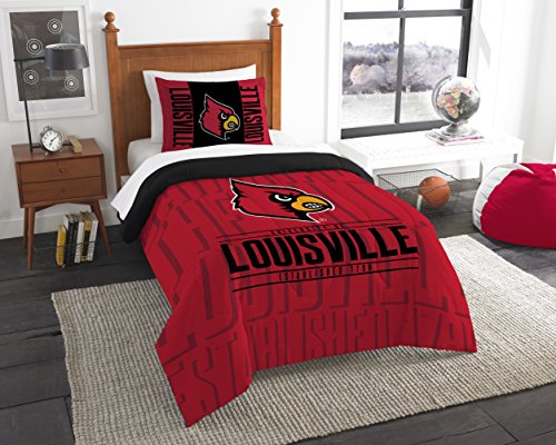 The Northwest Company Ncaa Louisville Cardinals Comforter And Sham Set, Twin, Modern Take #TOP14