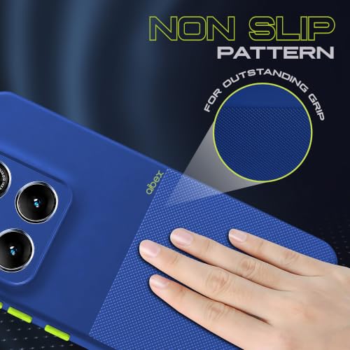 Image of AIBEX Premium Back Cover Case Compatible for Motorola G77 Power 5G / Motorola G37 5G / Motorola G37 Power 5G|Scratch & Drop Tested Shockproof Matte Texture Case with Soft Microfibre Lining - Blue