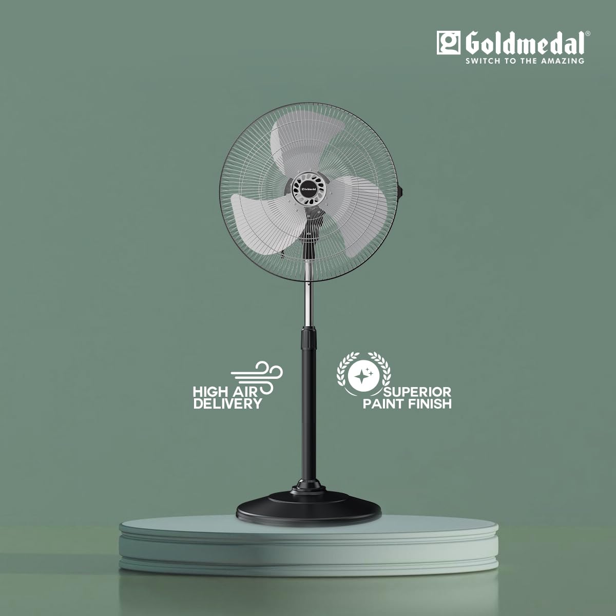 Goldmedal G-Express Pedestal Fan - Powerful & Quiet -5