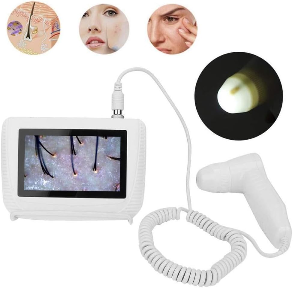 Digital Skin Detector, 5-inch Skin and Hair Diagnostic Analyzer, Rechargeable Digital Skin and Hair Diagnostic Analyzer
