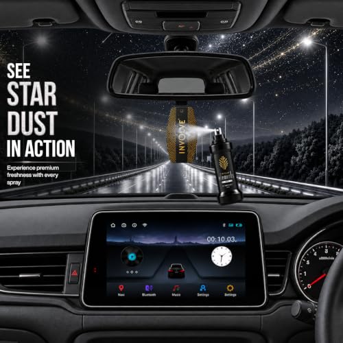 Image of Involve Elements Pro Star Dust Car Perfume Spray with Microfiber Cloth - Multicolor | Premium Luxury Car Air Freshener | 200+ Sprays | Long-Lasting Car Fragrance | Car Interior Accessories 2026