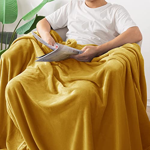 Oxford Homeware Fleece Blanket Sofa Throw Cuddly Reversible Soft Throws for Bed Couch, Settee - Image 4
