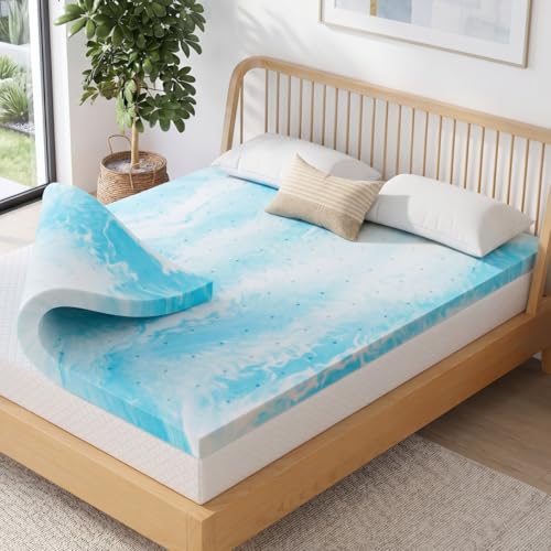 Image of Marsail Full Size Mattress Topper, 3 Inch Gel Memory Foam Bed Topper, Soft Comfortable Mattress Pad for Full Bed, Sleeper Sofa, RV Camper, CertiPUR-US Certified Foam