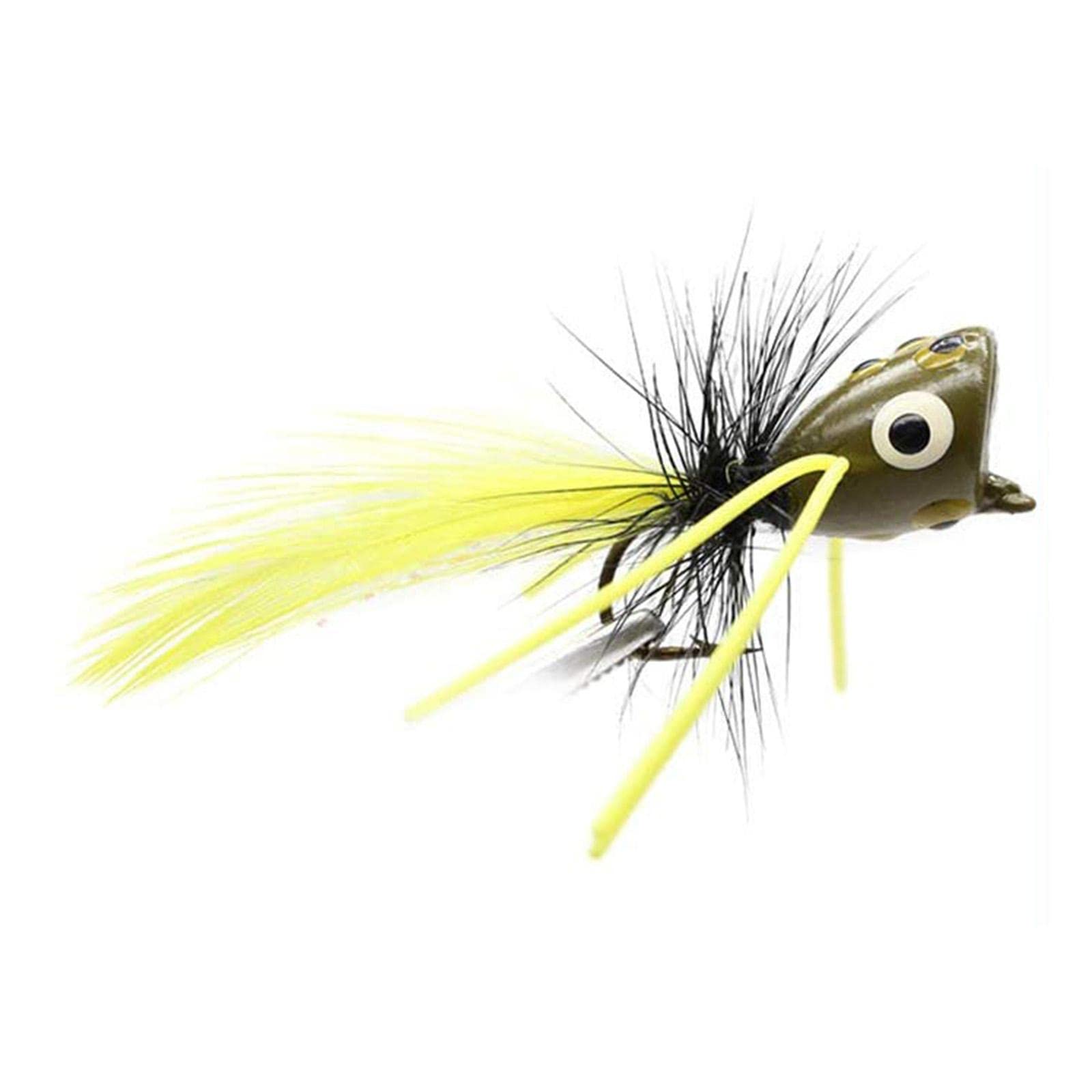 Colcolo 10x de pêche à la Mouche Leurre de pêche de pêche à la Mouche Assorti Popper de pêche à la Mouche pour Bluegill Crappie