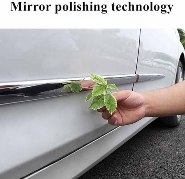 Chrome Door Body Side Molding Trim Compatible with 2019 2020 2021 Do.dge Ram 1500 Crew Cab Lower Left and Right Body Molding Trim 4Pcs