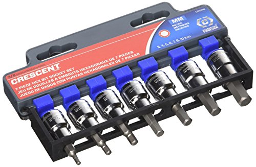 Crescent 7 Piece 3/8" Drive Hex Bit Metric Socket Set - CBSS1N