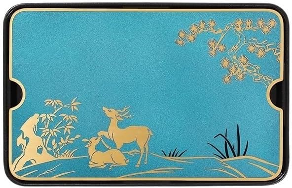Tea Set Household Rectangular Tea Tray Living Room Water Storage Dry Brewing Table, Chinese Ceramic Tea Table Tea Sea Tea Tray Chinese Tea Set(B) (B)