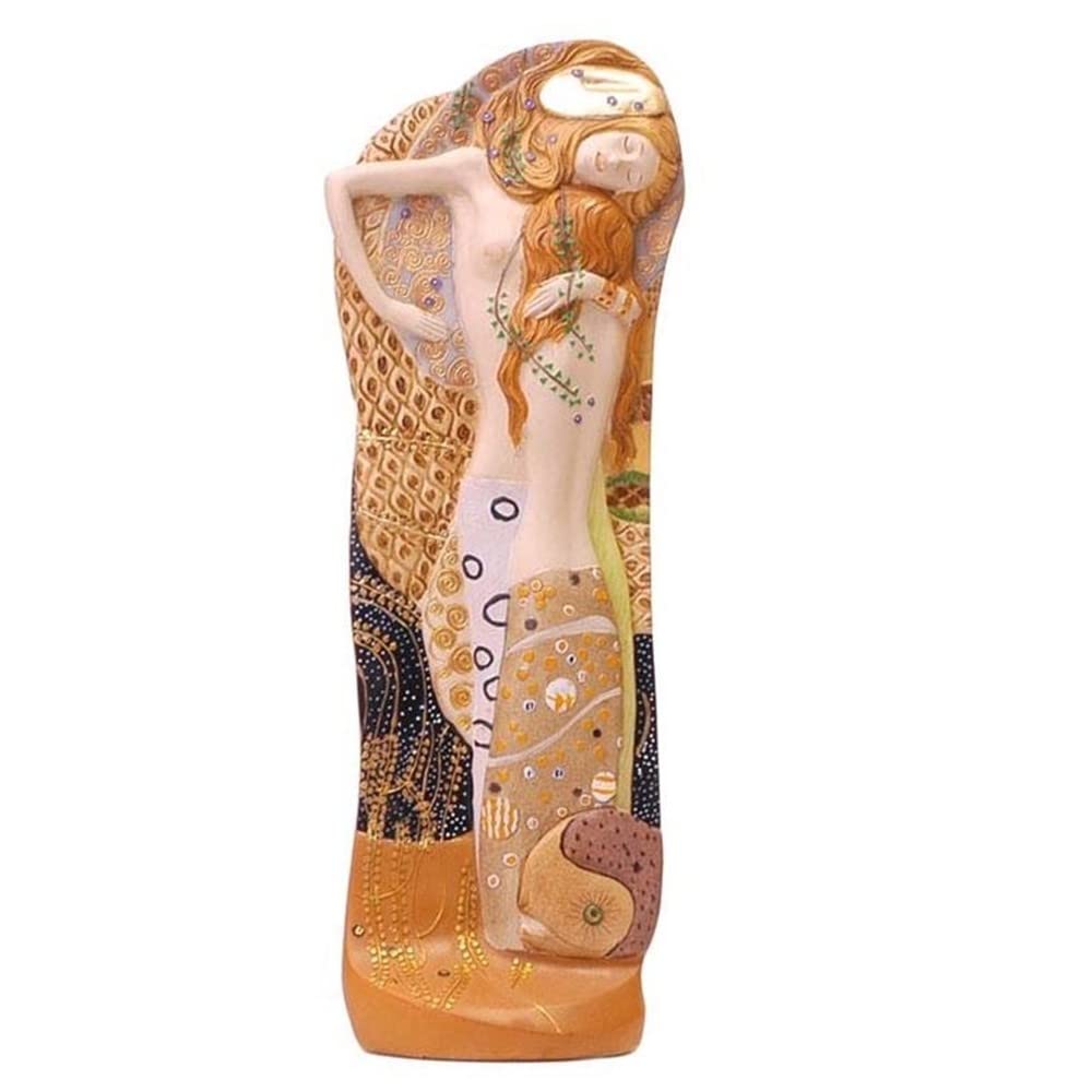 Serpientes de Agua Cuadro Gustav Klimt Figura 37 cm. Sirenas Marinas Imagen Resina