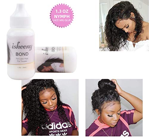 Isheeny Lace Wigs Adhesive 1.3 Ounce Invisible Safe Nontoxic Hair Glue for For Poly and lace Hairpieces, Lace Wigs, Closure Frontal, Toupee Systems - Thumbnail 6