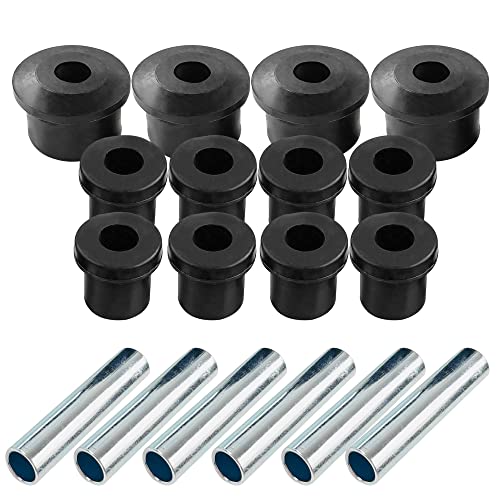 Huskey Parts Company Complete Rear Leaf Spring Shackle Bushing Sleeves Kits For Ez-Go Rxv Gas & Electric Golf Cart 2008+ Rear Suspension Bushing Kit #TOP5