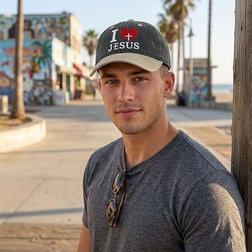 Image of I, Love Embroidered Baseball Cap