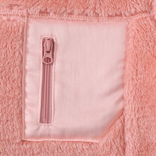 Girls Fleece Jacket Full Zip Sherpa Fleece Coat Winter Warm Outwear Snow Coat Windproof Puffer Jackets With Pockets2