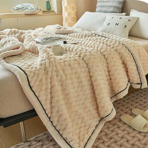 LGYKUMEG Cuddly, Fluffy Two-Sided Fleece Blanket - Bedspread, Sofa & Couch Blanket for Winter 120x200cm - Image 2