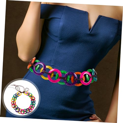 Bohemian Rope Waist Belt for Women Lightweight Braided Decorative Tie Back Belt Multi Colored Stylish Waist String Accessory for Dresses and Skirts Elegant and Durable Design4