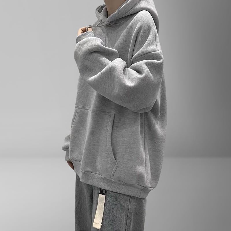 Sweat à capuche bleu ample et chaud pour le confort d'hiver