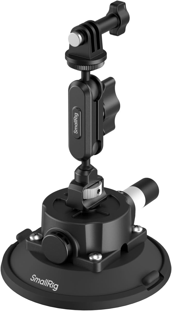 SMALLRIG 4,5" Suction Cup Mount mit Kugelkopf-Zauberarm