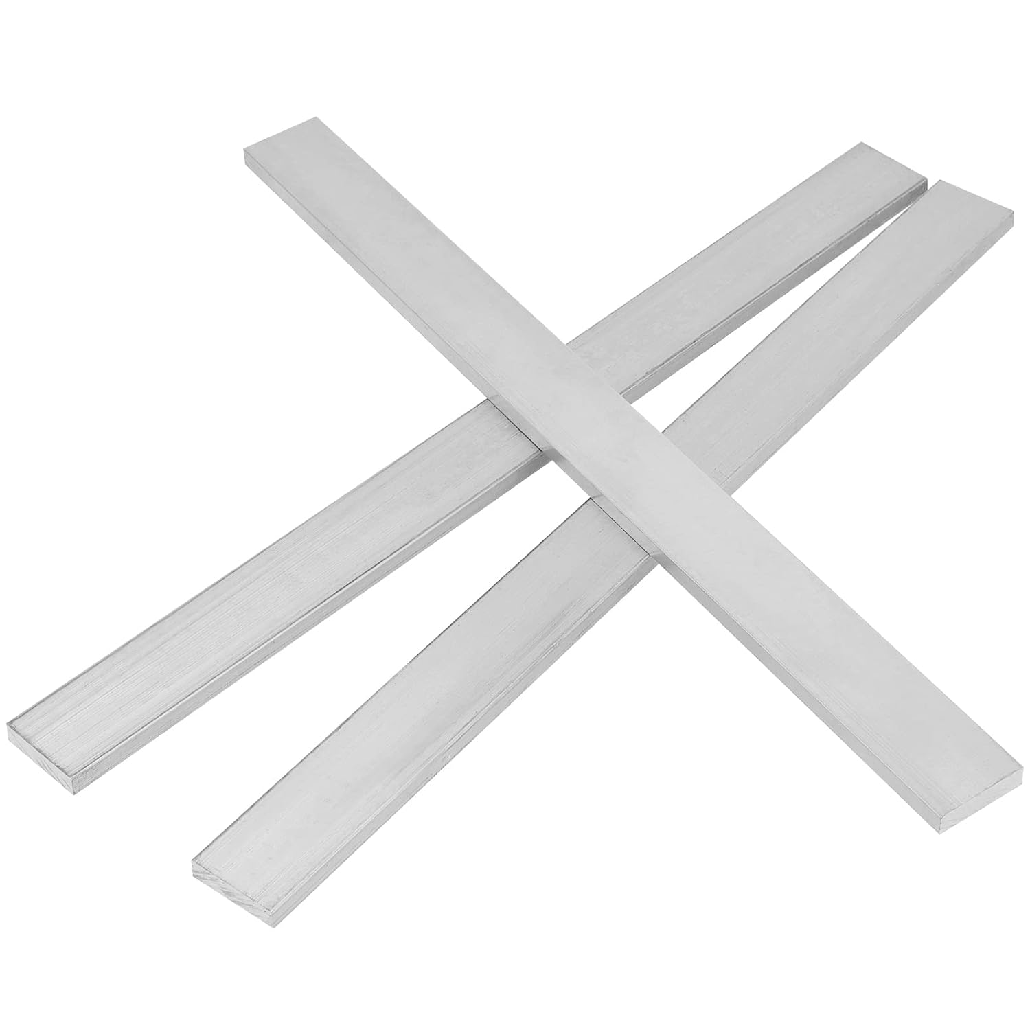 KEILEOHO 20 PCS 12 x 1 x 1/4 Inches Square Aluminum Flat Bars, 6061 General Purpose Plate, T6511 Solid New Mill Stock