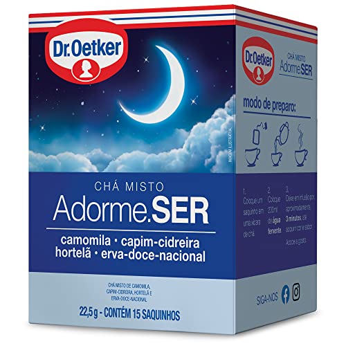 Dr.Oetker Chá De Camomila Cidreira Hortelã E Erva Doce 15 Sachês