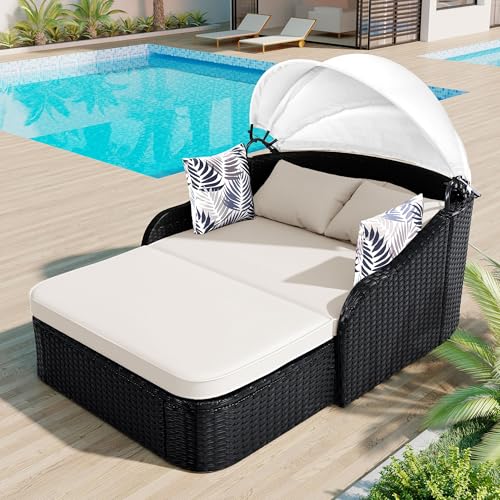 Patio Daybed with Canopy, 79.9