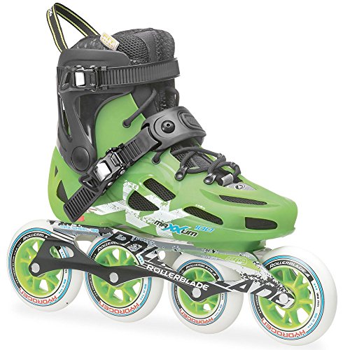 Rollerblade Men's Maxxum 100 Skate, Black/Acid Green, 7.5