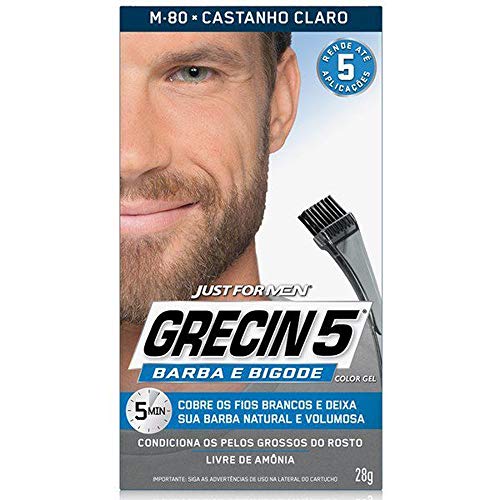 Grecin 5 Barba E Bigode Castanho Claro 28g