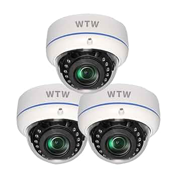 Amazon.co.jp: WTW 塚本無線 500万画素標準ドームカメラ 白 3台