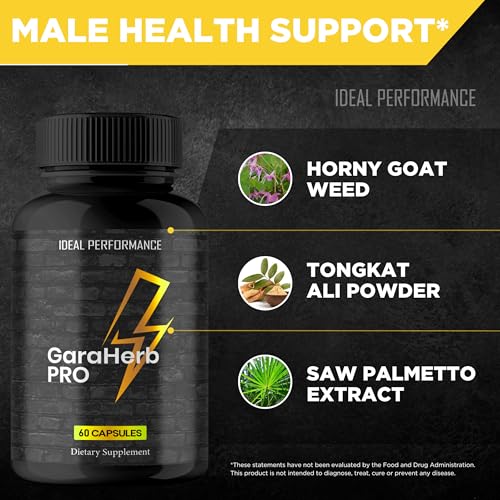 Image of Garaherb Male Supplement, Official Garaherb Capsulas - Maximum Strength, All Natural Formula for Energy, Stamina & Performance, Advanced Formula Garaherb Supplement for Men Reviews (2 Pack)