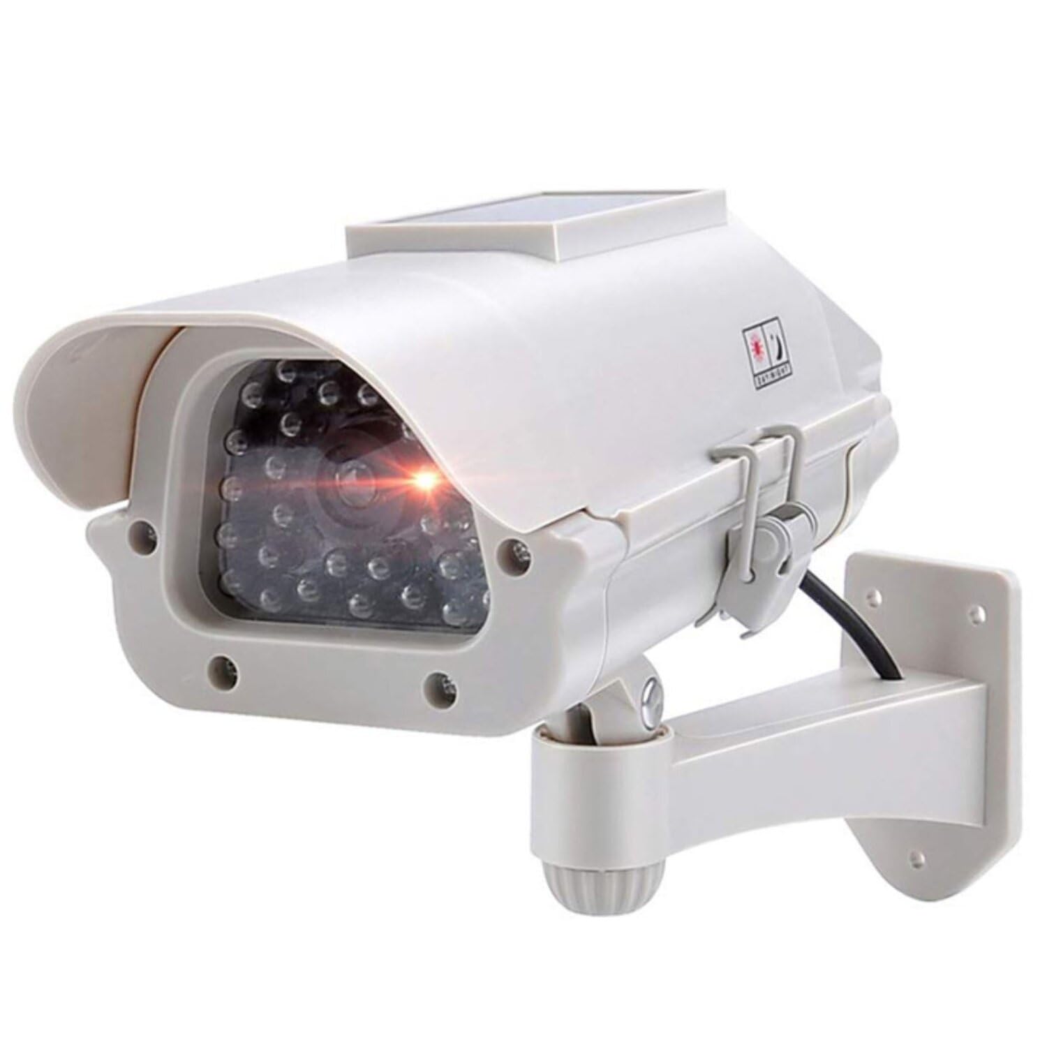 TronicXL Telecamera di sorveglianza solare di alta qualità, CCTV con LED lampeggiante, CCD professionale, per interni ed esterni