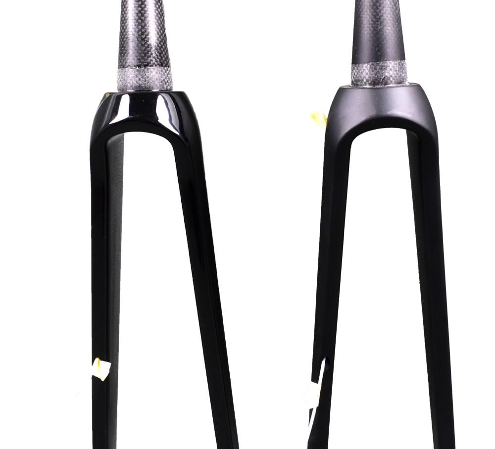 Fahrrad Gabel Carbon Road Gabel 700C Steckachse 100 * 12mm Scheibenbremse 140/160mm Fahrradgabeln Verjüngt Fahrradgabel