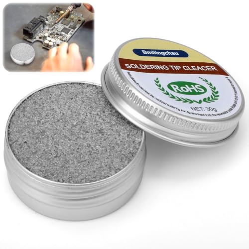 Bmliingchau Lötspitzenreiniger 30g Lötspitzen-reaktivator Bleifrei Lötspitzen Reaktivator Lötspitzenreiniger Tip Tinner Cleaner zur Reaktivierung Oxidierter Lötspitzen