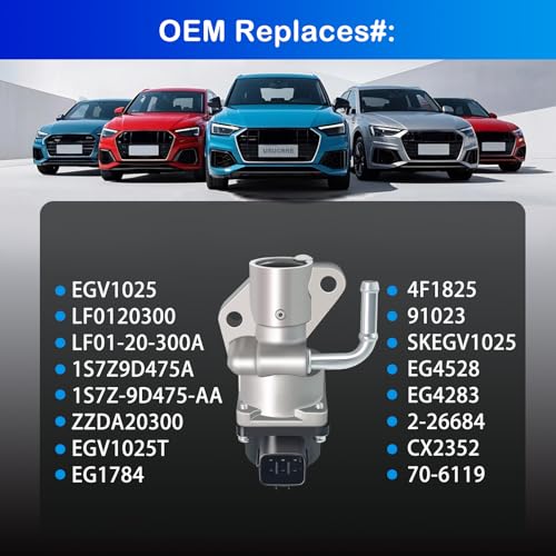 USUCRRE EGV1025 Exhaust Gas Recirculation EGR Valve Compatible with Ford Escape 2005-2019, for Mazda 3/6 2005-2012, for Mercury Mariner 2005-2011 EGR Replacement by Usucrre - Image 3
