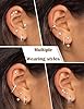 FIOROYAL 7 Pairs Small Stud Hoop Earrings for Women -Hypoallergenic 14K Gold Plated Huggie Earring Sets for Multiple Piercing Dainty Earring Stacks Cute Silver Cartilage Jewelry Trendy GiftsG-Stylis #3