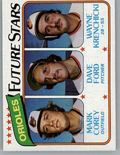 1980 Topps #661 Mike Corey/Dave Ford/Wayne Krenchicki Orioles Future Stars (EXMT) RC Rookie Baltimore Orioles MLB Baseball Base Trading Card