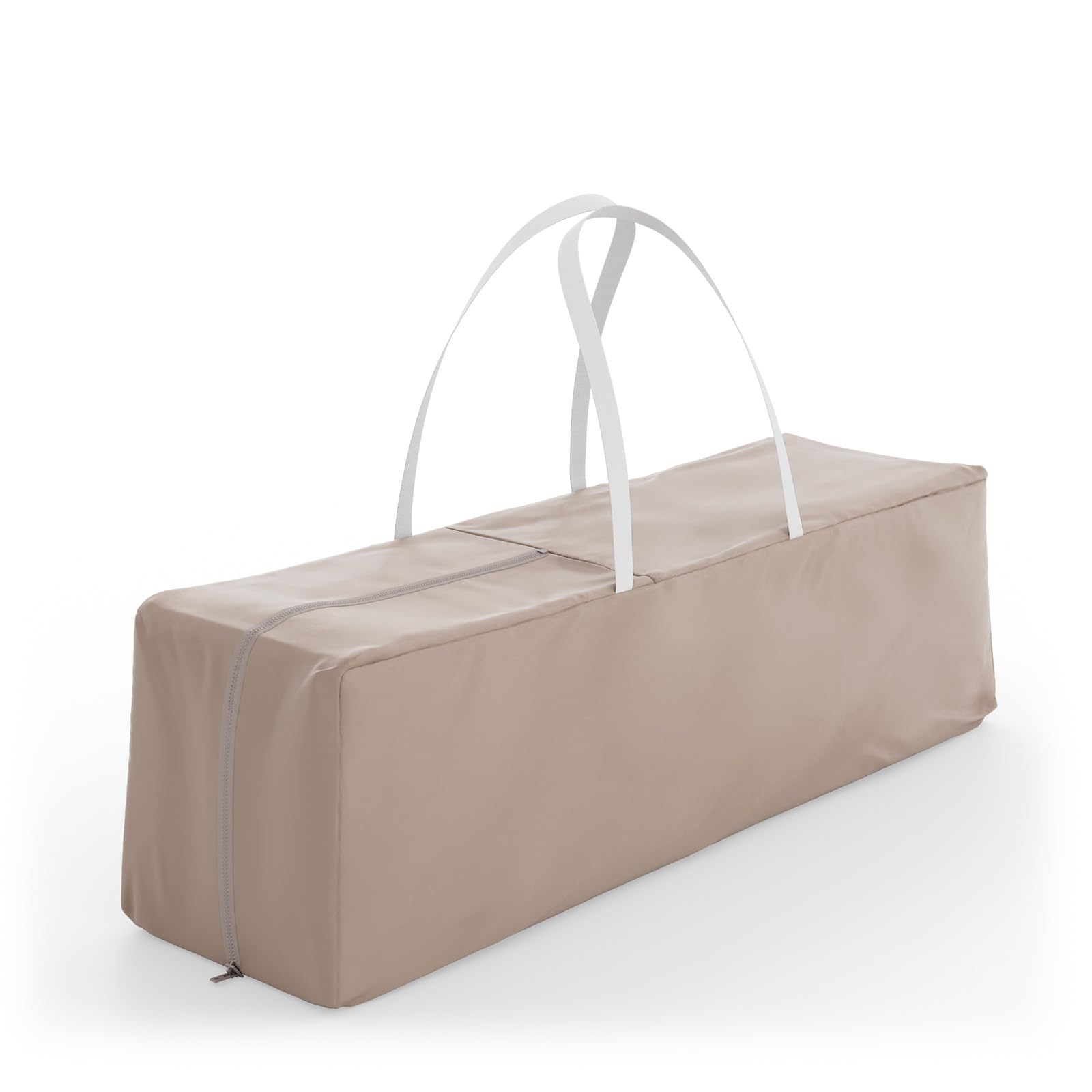 Kinderkraft LEODY UP lit bébé et lit de Voyage 2-en-1, Parc sécurisé, Pliage en Un Geste, 2 Niveaux de Couchage, roulettes avec Frein, entrée latérale zippée, Beige